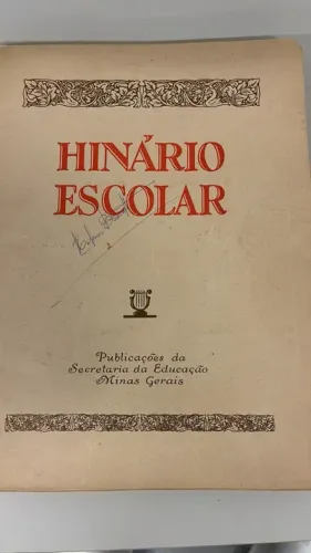 Hinário Escolar - Item para colecionador