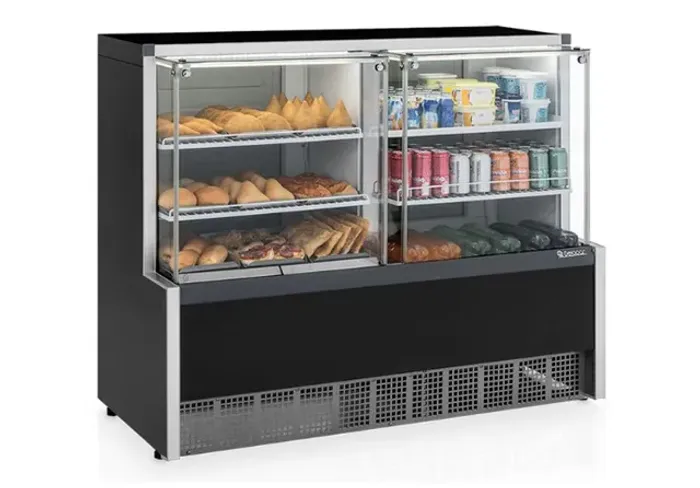 Vitrine Quente/Fria 2 Placas Frias GQRA-140R PF