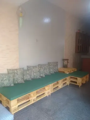 Jogo Sofás em Pallets maçiço completo