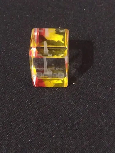 Mini cristal com imagem de Washington D.C.