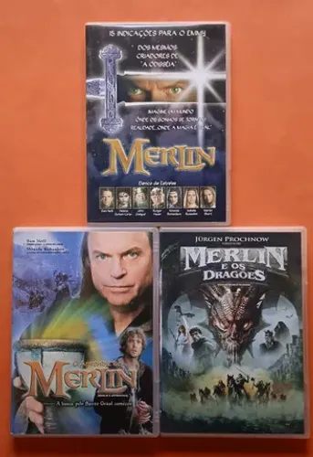 Dvd Merlin + Aprendiz de Merlin + Merlin e os Dragões