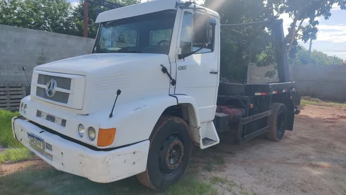 MB 1214, 1991, poli guindaste sapatas hidráulica