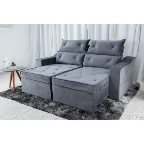 Sofá Retrátil e Reclinável 3 Lugares Moscou 2.00m !! Rf8119m