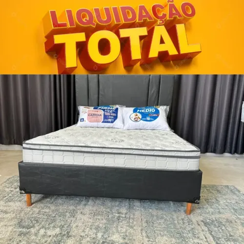 Cama Box Casal + Colchao Mega Promocao
