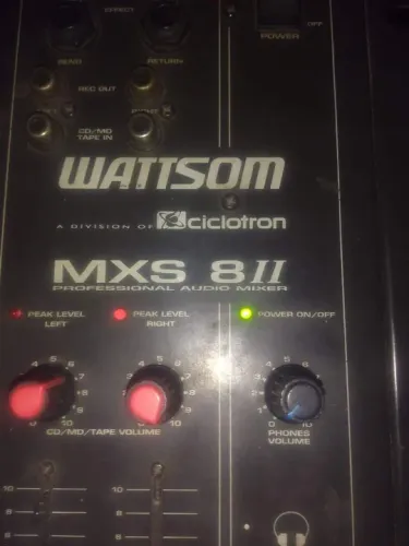 Mesa Wattson Mx 8 Il De Som Estúdio Festa Dj Gravação