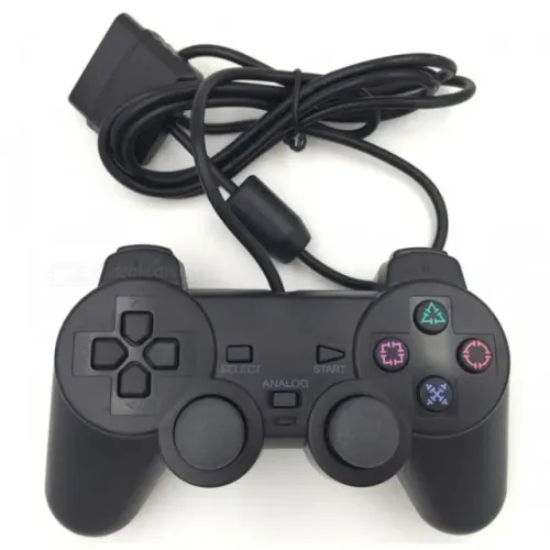 Controle Para Ps2 Dualshock Com Fio E Analógico