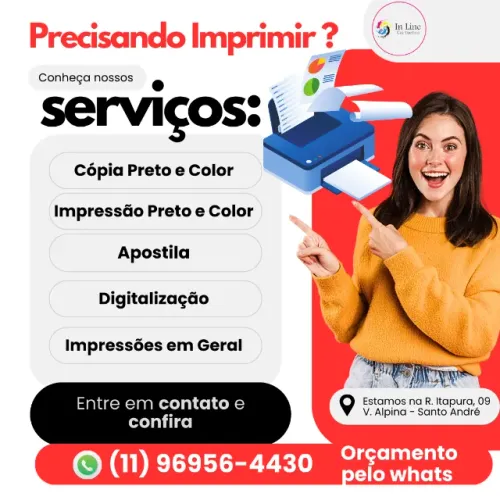 Impressão de Apostila Documentos em Geral Preto e Colorido Digitalização