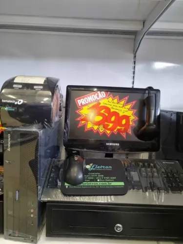 Kit Computador Completo Ponto de Venda para Comércio Diversos Modelos Loja Física Eco Elet