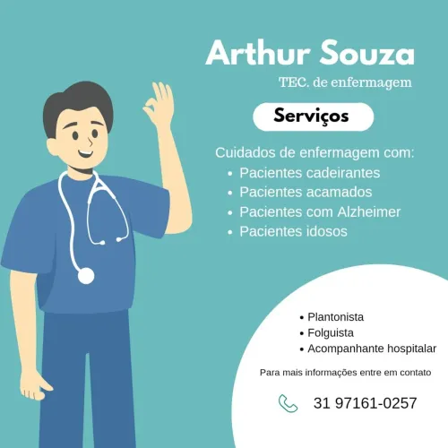 Técnico de Enfermagem - Cuidador de idoso - Acompanhante