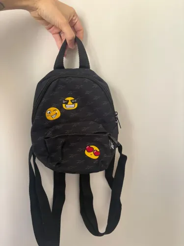 Mochila Pequena de Costas Reebok Original Emoji Quase Nova