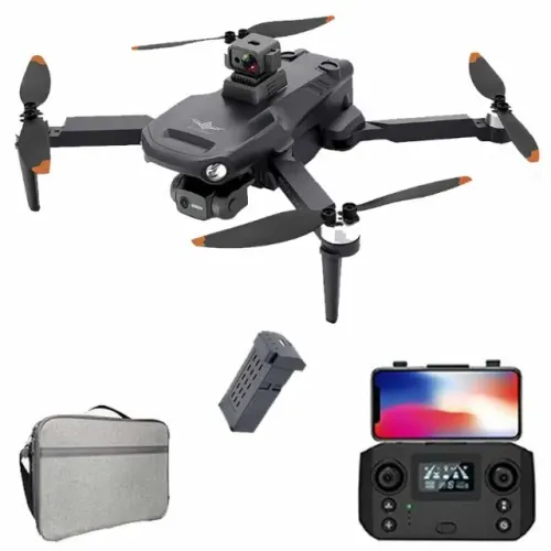 Drone Kfplan Kf106 Max Com Dual Câmera Hd Cinza-escuro 2.4ghz (Semi novo)