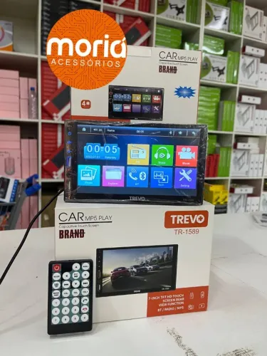 Central Multimidia Mp5 7 polegadas, Bluetooth USB SD e Espelhamento Android