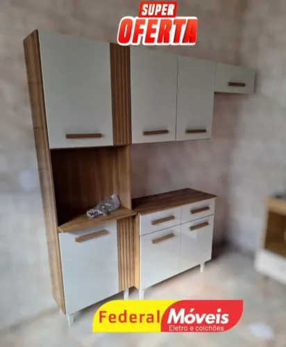 Armário para Cozinha Completo - Novo e Super Funcional!