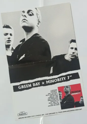 Poster GREEN DAY Minority 7'' - Adeline *013*