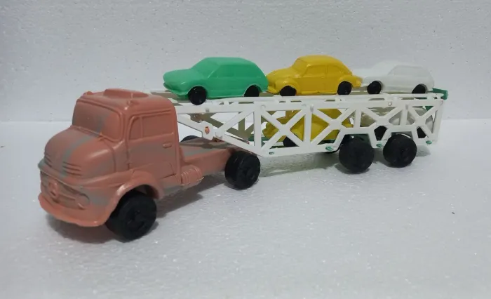 Caminhão Cegonha de Brinquedo Plástico Bolha
