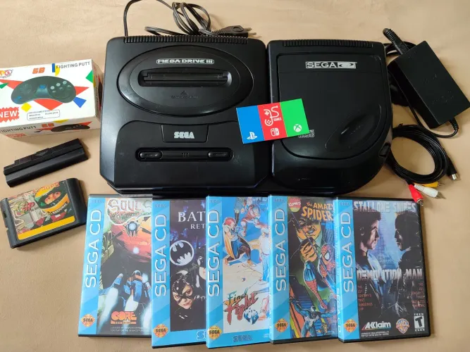 Sega cd completo com jogos 