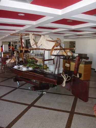 Jangada para decoração