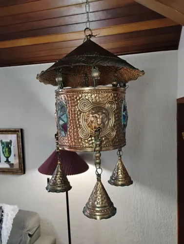 Lustre indiano em cobre