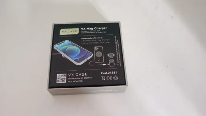 Carregador por indução vx case para iPhone 
