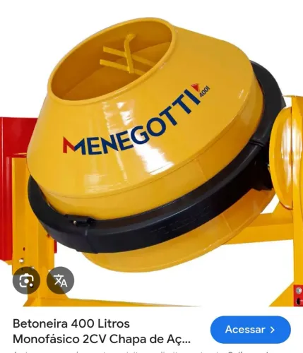 Vendo betoneira Menegotti 
