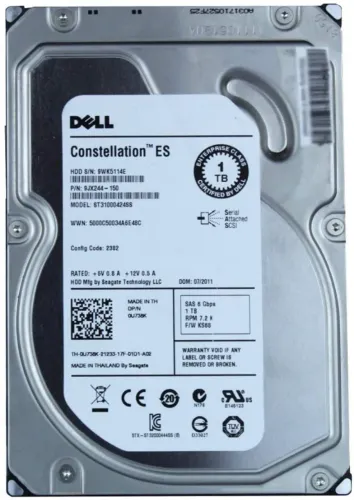 Disco Rigido Dell 1TB 7.2K RPM 6G 3.5