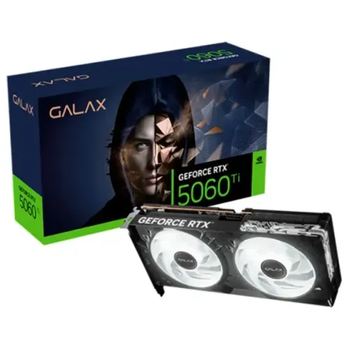 Placa de Vídeo Nvidia GeForce RTX 5060TI 16GB GDDR7 Galax 2X OC Dual Fan 128 Bits - WZetta