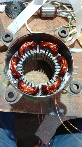 Enrolamento de ventiladores, motores elétricos