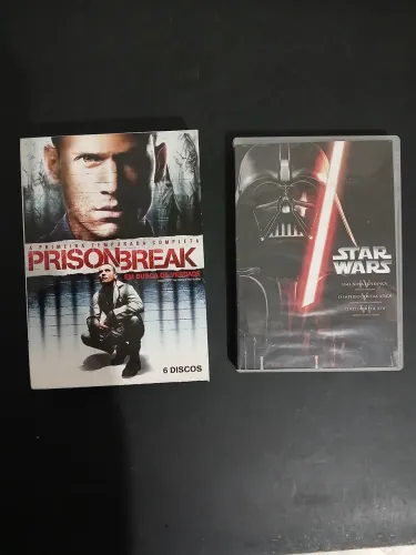 DVD série Originais Prisonbreak 1 temporada e Sta Wars 4,5 e 6 anos 70