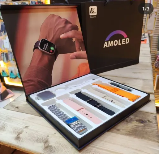 SMARTWATCH MICROWEAR WS22 MAX AMOLED 5 PULSEIRAS 