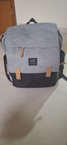 Mochila Momy baby bag Original semi novo + boia infantil profile Kids da crazy shark