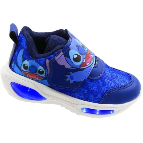 Tênis de Luzinha Mini Pé Stitch Tiras Fixadoras Menino