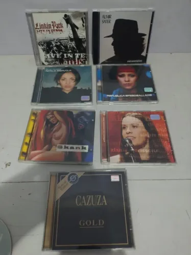 Lote 07 CDs Original Pop Rock Nacional Internacional Linkin Park Skank Alanis Morissete