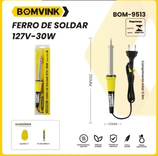Ferro de Solda 30w 127v Bom-9513 Bomvink