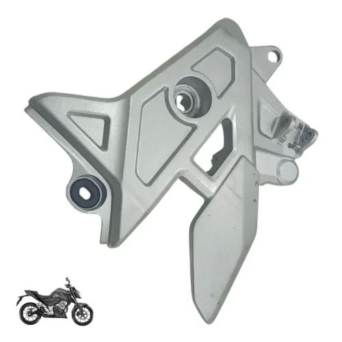 Suporte Pedaleira Dianteiro Direito Cb 300f 2023 A 2025 Prata