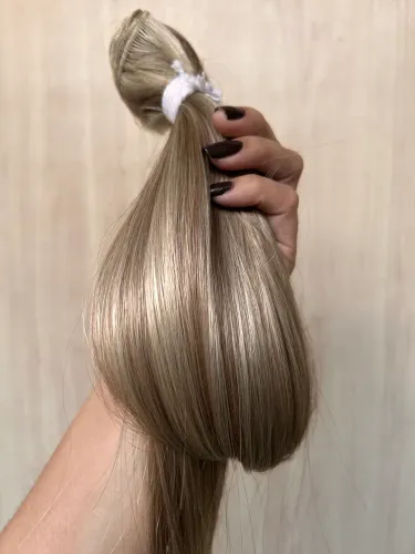 Cabelo humanizado na tela para megahair Piano Blond Loiro mesclado 70cm 130g Bio Human  