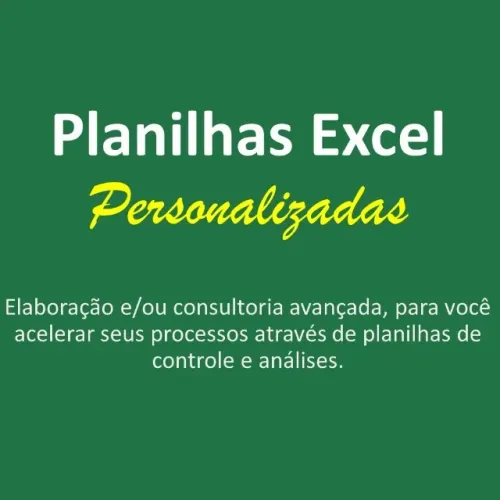 Planilhas Excel Personalizadas