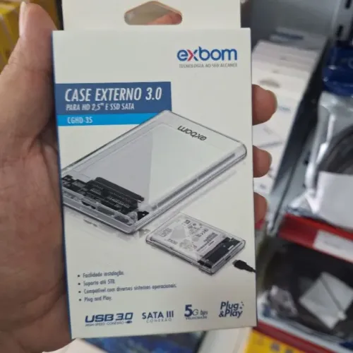 Case para HD e SSD de Notebook com Cabo USB