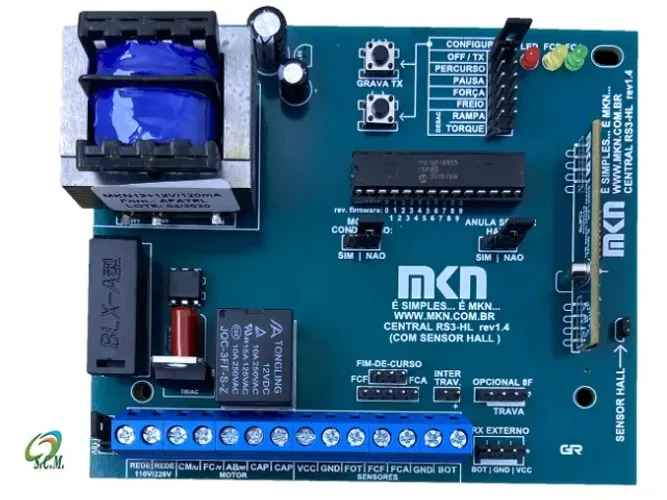 Central Placa Portao Rossi Kx30 Kxhi30 Sensor Hall Rossi Mkn