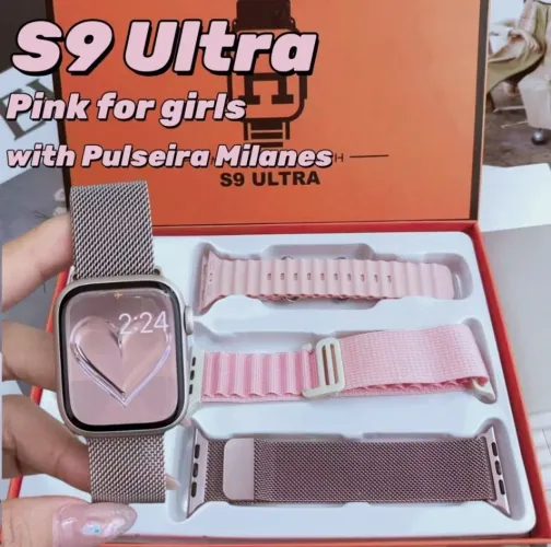Smartwatch S9 Ultra - faz e recebe ligação, notificações, modo esportes, saúde...