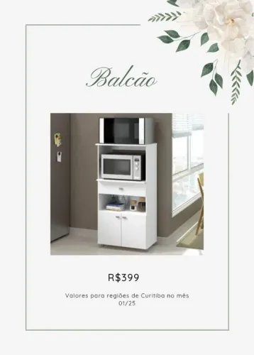 Promoção Balcao de Microondas com Gaveta - 20/01/25   