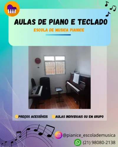 Aulas de Piano e Teclado em Inhoaiba