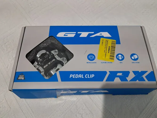 Pedal clipe mtb nunca usado, na caixa