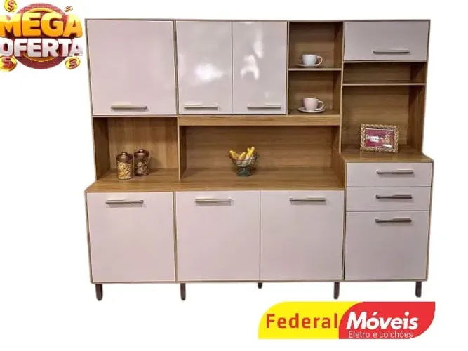 Armário de Cozinha Hortelã - Super Oferta