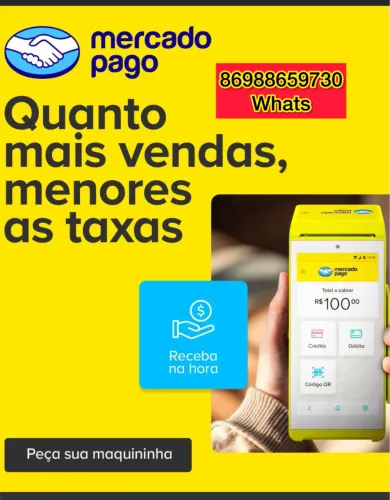 Máquina de cartão do mercado pago