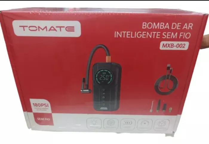 Bomba de ar portátil tomate calibrador a bateria