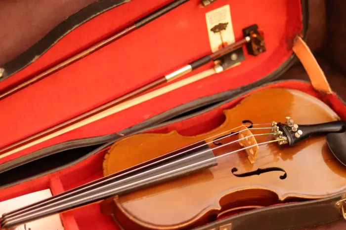 Violino Infantil 1/2 Giannini Antigo para Estudante + Estojo, 2 Arcos e Breu Pirastro