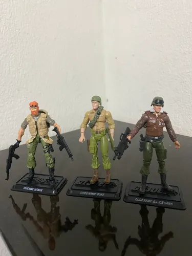 G.I.JOE figure lote Duke,Hawk e Outback escala 3.75