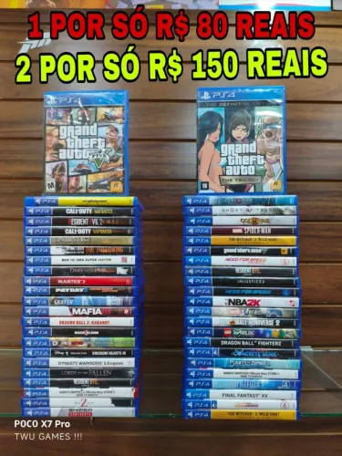 Jogos P/ PS4 tops