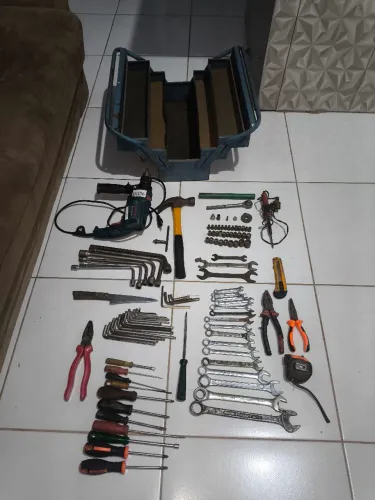 Caixa de ferramentas completa, aço fundido 