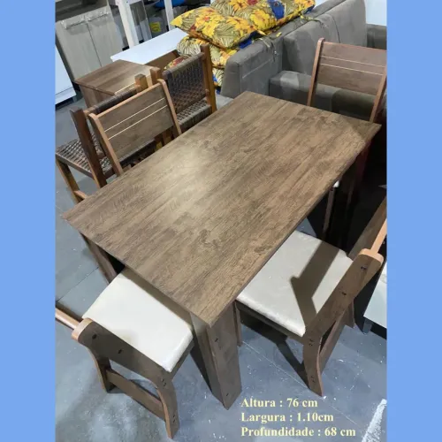 Mesa com 4 cadeiras - entregamos hoje